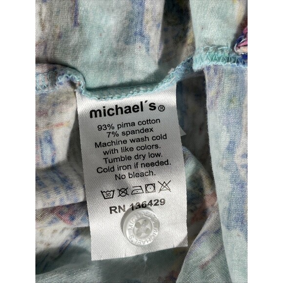Michaels Men’s Large Shirt Pima Cotton Spandex Made in Peru - Picture 5 of 5